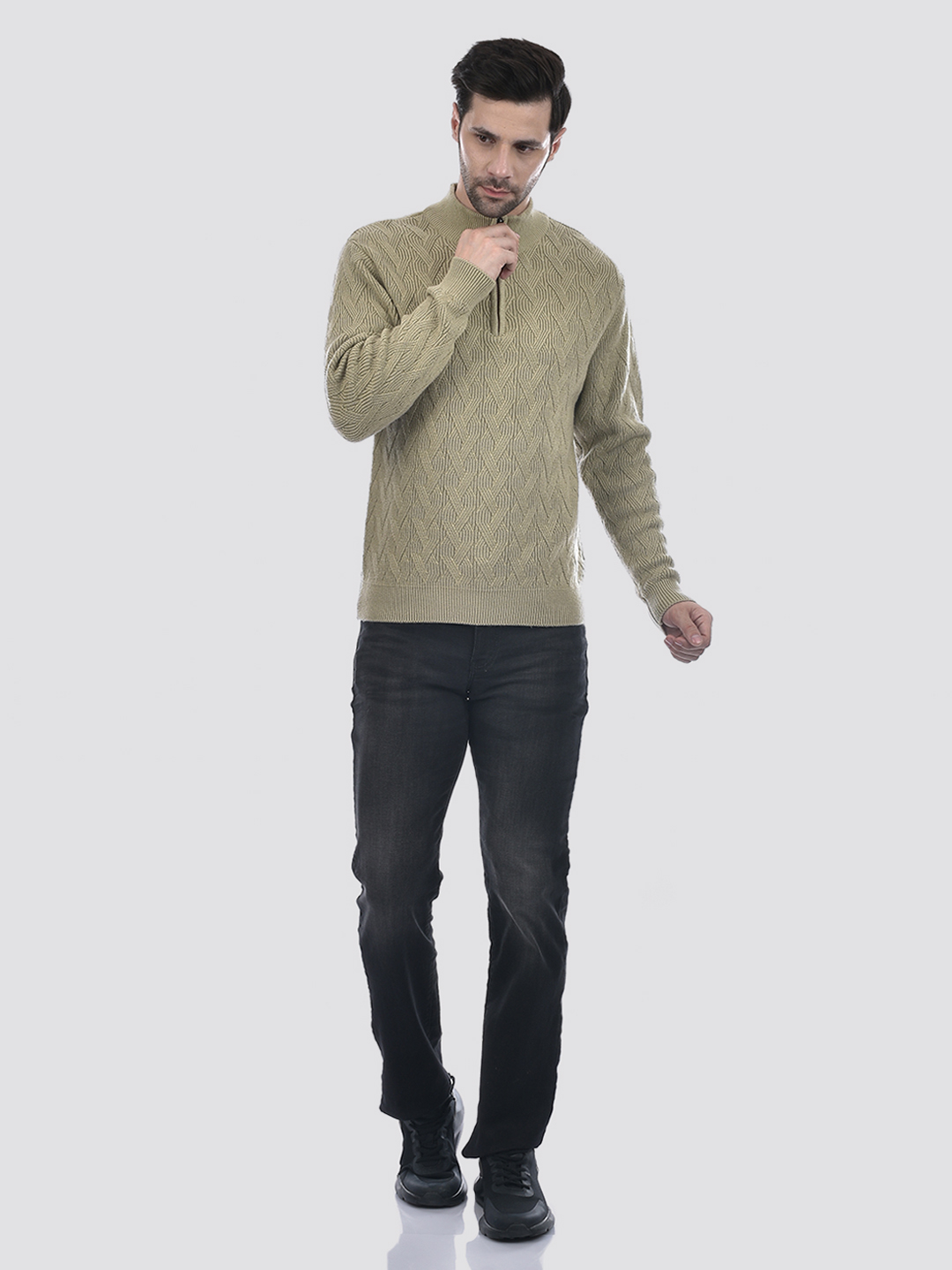 Numero Uno Men Black Regular Fit Sustainable Jeans